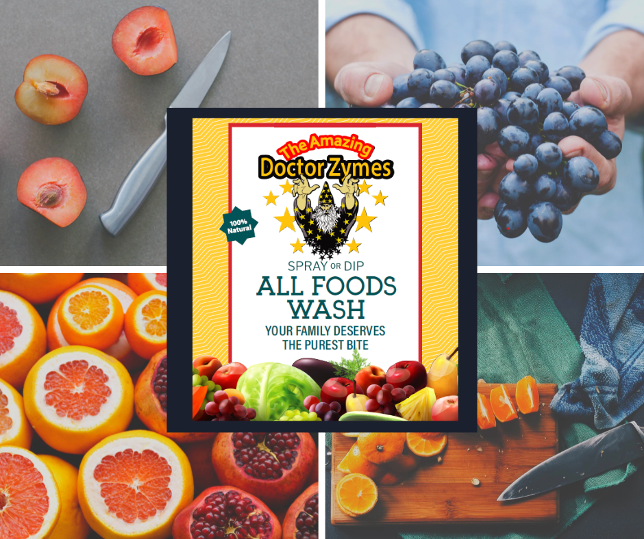 All Foods Wash - Free 2oz Sample (Pay Shipping) - 100% Natural & Non-Toxic