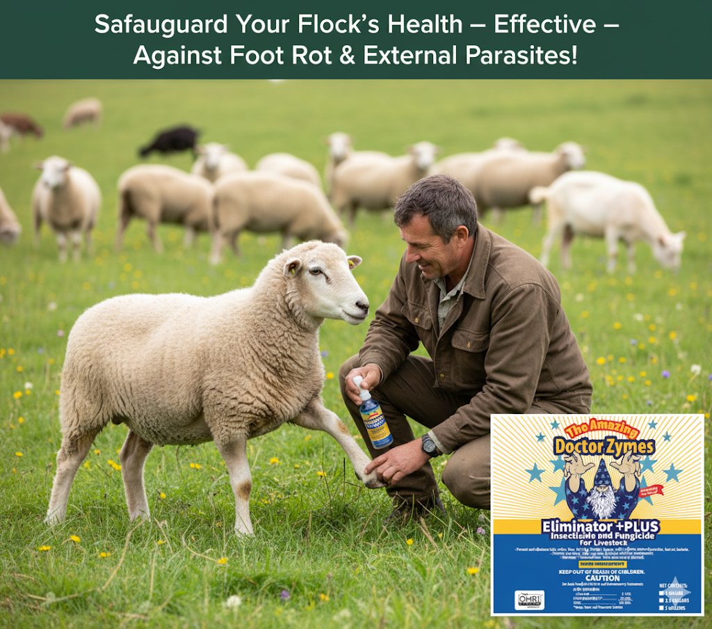 Healthier Livestock. Cleaner Facilities. Zero Residue. Eliminator +PLUS Insecticide - A Complete Eco-Biosecurity System Designed To Eliminate Pests, Disease Pressure, And Contamination Across Air, Surface, And Animal Environments — Safely Without Residue.
