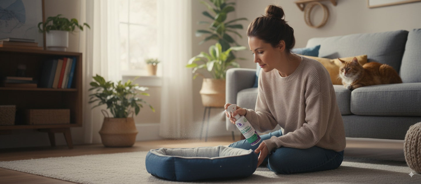 š¾ VetiZyme⢠Natural Flea & Tick Relief Spray ā Safe, Enzyme-Powered Pest Protection