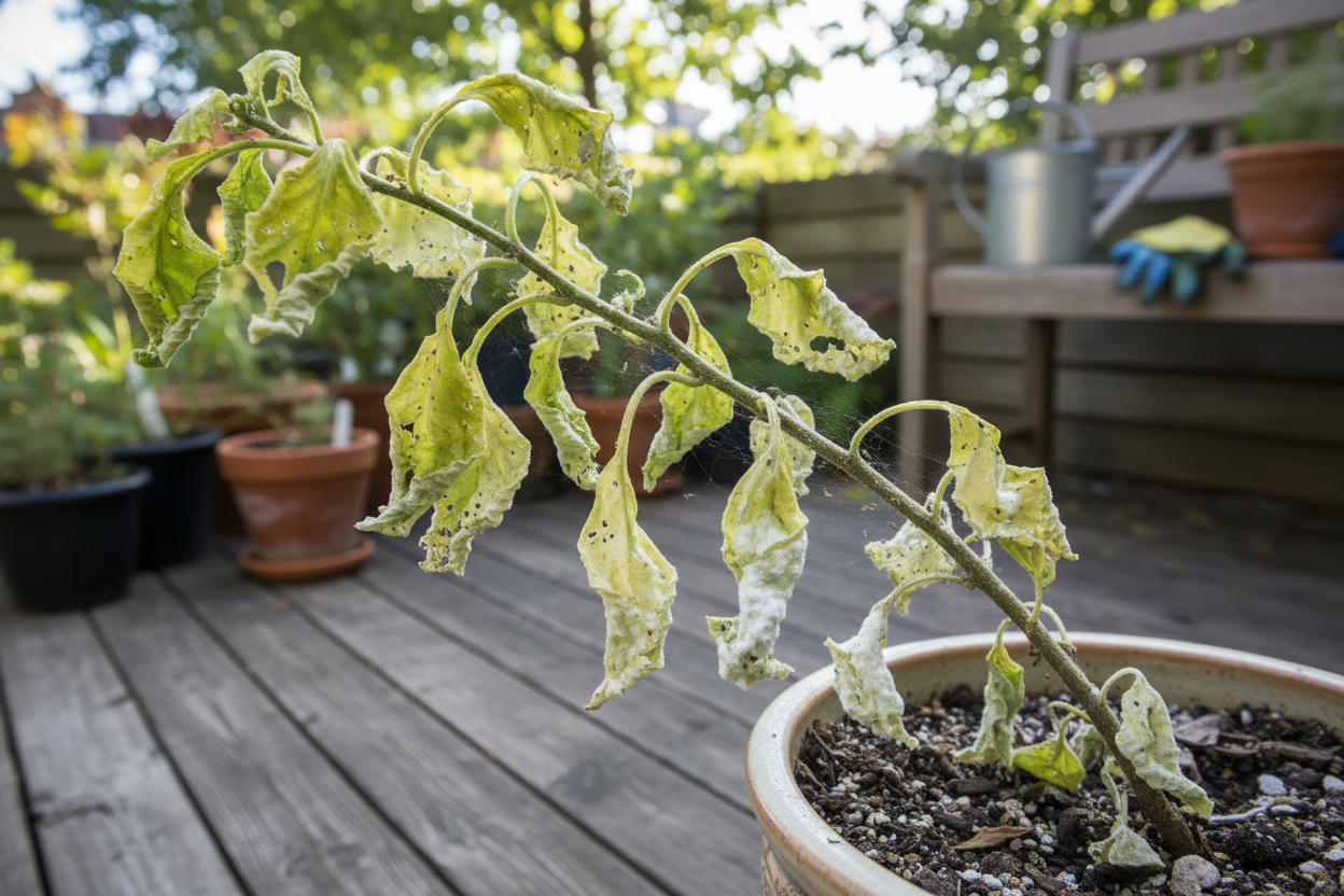 Plant before Doctor Zymes treatment