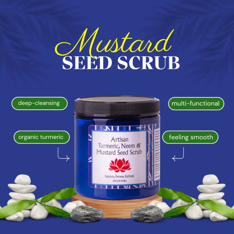 Artisan Turmeric, Neem & Mustard Seed Scrub - 8oz