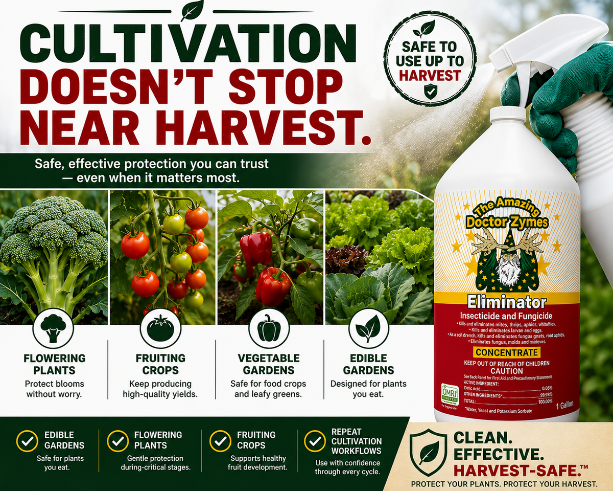 ELIMINATOR INSECTICIDE & FUNGICIDE - 100% Natural, All-In-One, Eliminate & Prevent Pests, Mildew, Fungus, Mold, & Garden Disease - Stop Losing Plants to Pests & Disease.